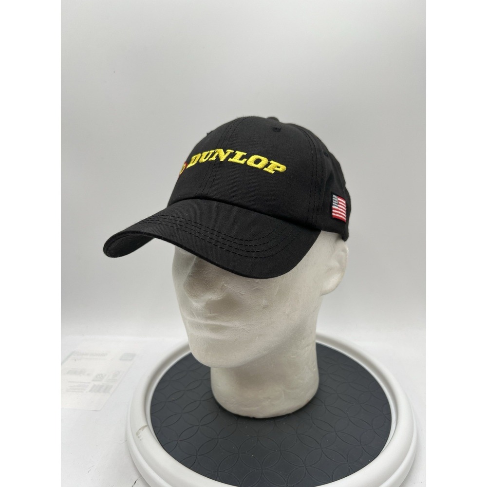 Dunlop Americade 2004 Hat Cap Black Motorcycle Touring Rally Strapback Embroid